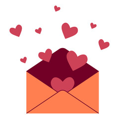 Valentines Love Letter Envelope