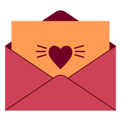Valentines Love Letter Envelope