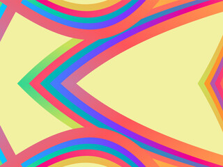 SIMPLE DYNAMIC LINE art design with aesthetic colourful background