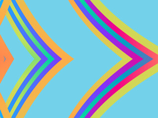 SIMPLE DYNAMIC LINE art design with aesthetic colourful background