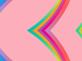 SIMPLE DYNAMIC LINE art design with aesthetic colourful background