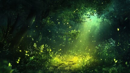 A luminous background with natural or artificial lighting effects, glowing softly.