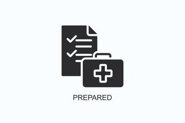 Prepared Icon Or Logo Isolated Illustration