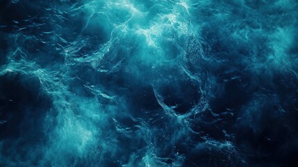 Fototapeta premium A water surface background with gentle ripples, deep blues, and soft reflections.