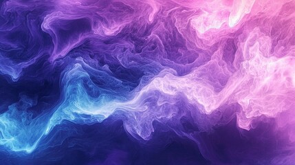 Obraz premium Abstract Nebula: Celestial Swirls of Purple and Blue