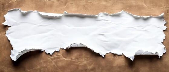 Final exam words on torn white paper against a brown background- offering copy space