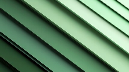 Obraz premium Simple gradient green background, smooth blend from mint to forest green