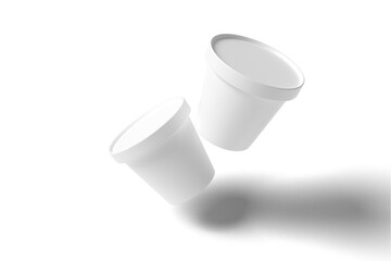 Paper cup or jar mockup
