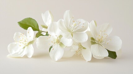 Delicate White Blossoms: A Study in Purity and Serenity