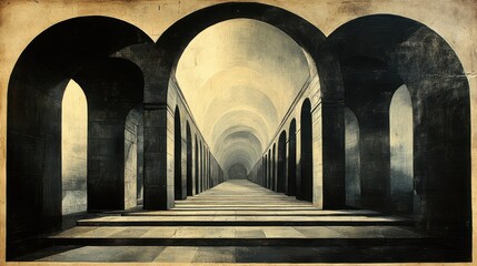 Background image of arched building