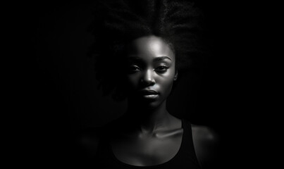 A woman with dark hair