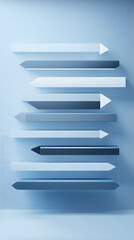 Digital Pagination Concept: Seamless Navigation for Multi-Page Interfaces Featuring Highlighted Active Page and Navigational Arrows