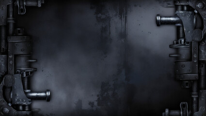 old gun on grunge background