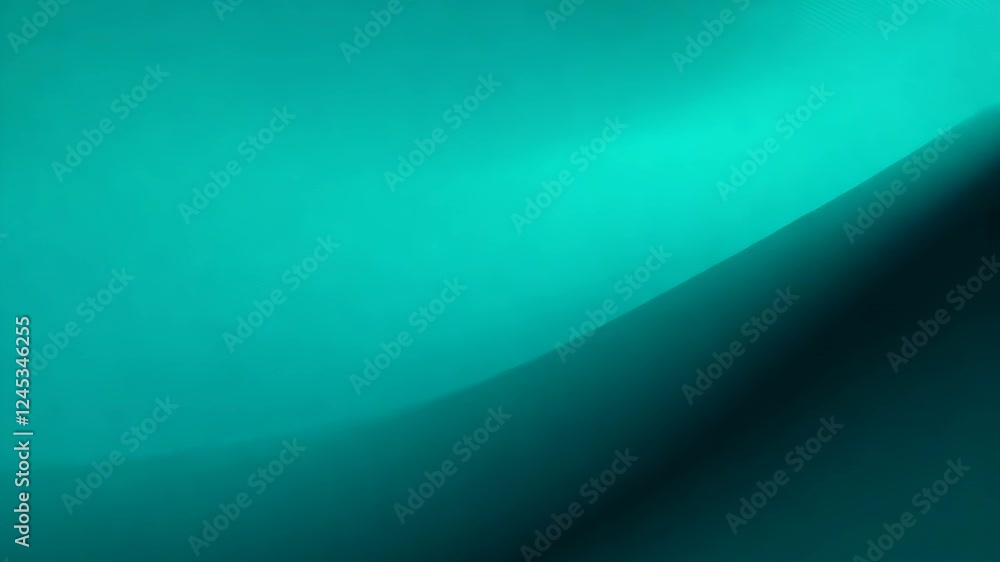 Poster deep teal gradient backdrop with gentle waves for modern design projects