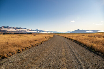 Agricultural pasture land  in the high country of the south island of NZ