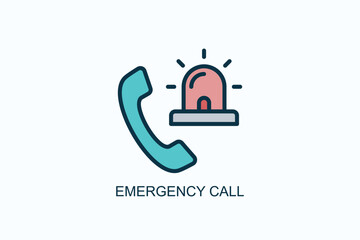 Emergency Call Icon Or Logo Isolated Illustration