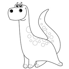 Dinosaur character good for coloring 