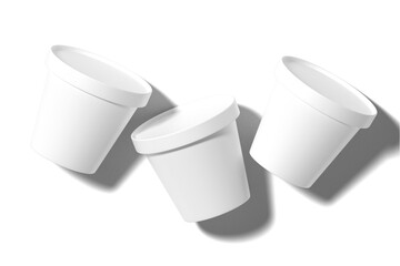 Paper cup or jar mockup