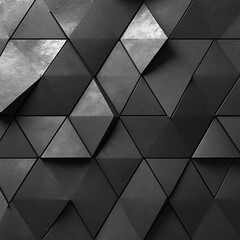 Abstract Geometric Triangles Dark Tones Modern Design Texture Background Pattern Art Visual Presentation.