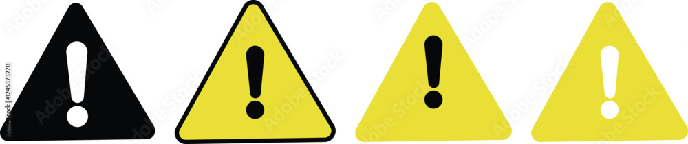 Wall mural warning danger circle icon in flat set isolated on transparent background hazardous vector for apps 