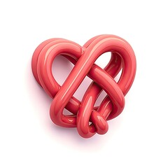 Naklejka premium An isometric depiction of hope heart icon