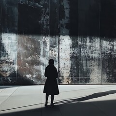 silhouette of people standing 