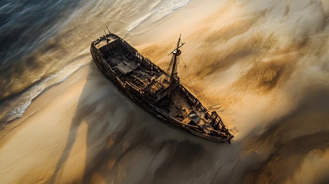 Lone fisherman casting nets, solitary figure in a small boat on serene waters at sunrise, peaceful and reflective ambiance.