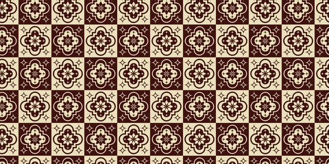 Decorative seamless pattern brown and vanila color for background or wallpaper, decorative background jpg.