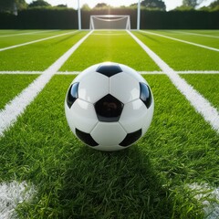 Soccer, football, stadium, playground, sports arena, soccer field, football pitch, green grass, sports field, outdoor stadium, soccer game, football match, athletic field, professional stadium, empty 