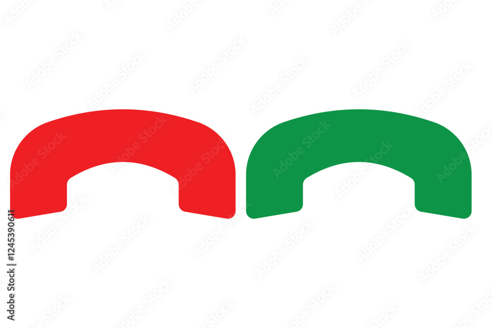 Poster call icon in phone. phone call icon accept and decline, telephone call, contact us. incoming call, e