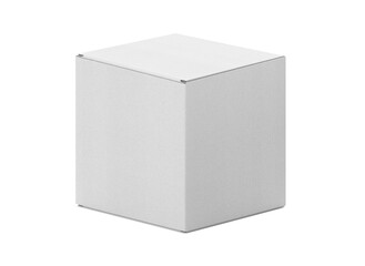 white Paper mailing box Cardboard box isolated on white background