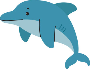 Dolphin Cartoon Illustration