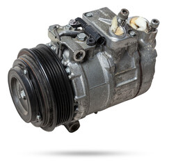 Car spare part air conditioning compressor - pump for supplying freon under pressure to the climate...