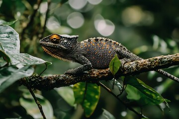 Obraz premium iguana on tree