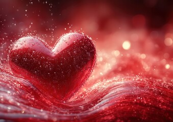 Obraz premium Valentine's Day Card Background Heart Hearts Rose Roses Flowers Paper Gift Love Balloon Balloons Wallpaper Background