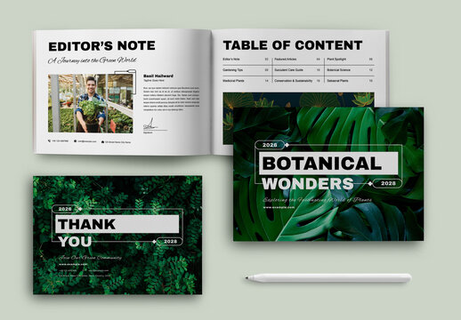 Botanical Magazine Layout