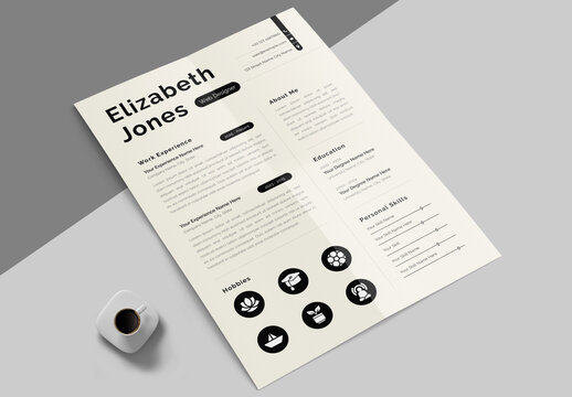 Clean Resume Template Layout