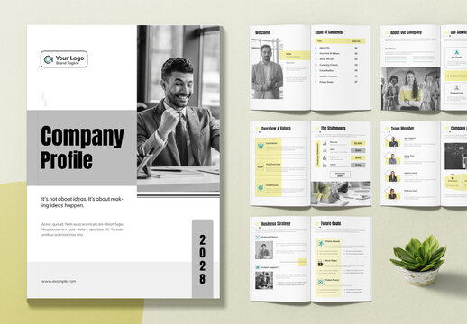 Company Profile Template Design Layout