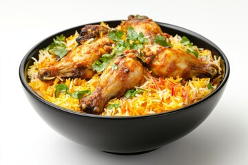 Spicy Chicken Biryani Bowl, Studio Shot, Food Photography, Recipe
