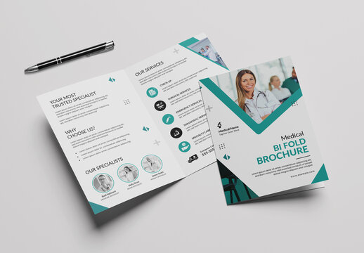 Madical Bi Fold Brochure Template