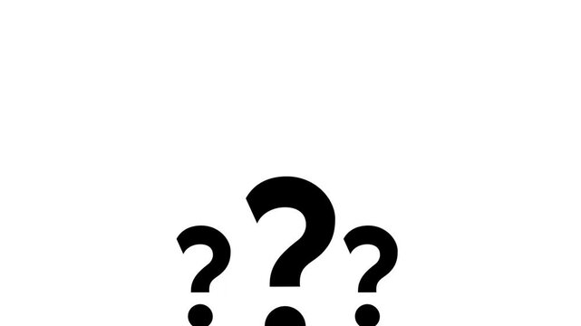 question mark icon animation pop up. question mark confused dizz