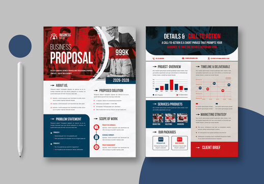 Minimal Business Proposal Flyer Template
