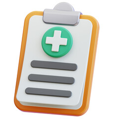 Fototapeta premium medical report 3d graphic illustration