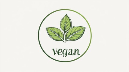 Vegan green leaves sprouting promoting healthy lifestyle and eco-consciousness