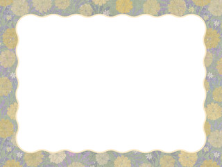 rectangular floral frame