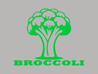 broccoli green vegetables and broccoli are healthy to consume. broccoli images are suitable for restaurant-themed logo vector and background illustrations