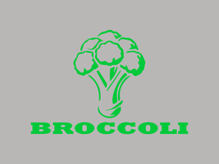 broccoli green vegetables and broccoli are healthy to consume. broccoli images are suitable for restaurant-themed logo vector and background illustrations