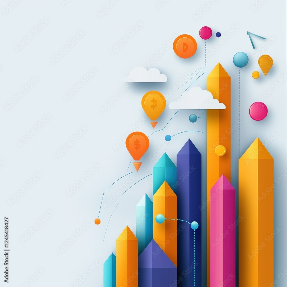 Poster a clean infographic-style rendering of successful ad click rates.