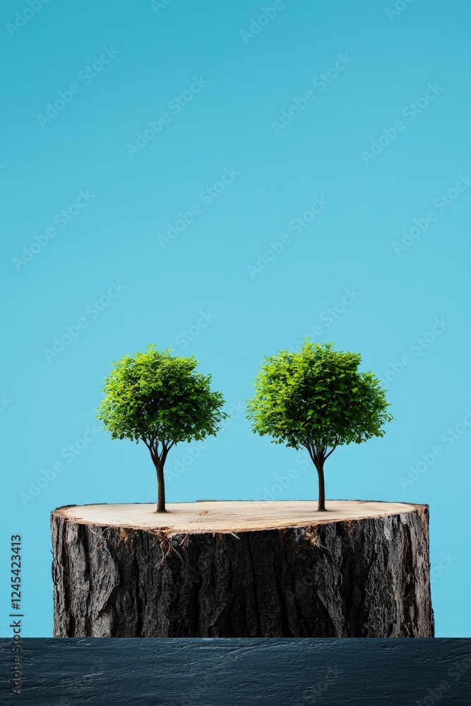 Poster a conceptual rendering of campaign donations visualized as growing trees.