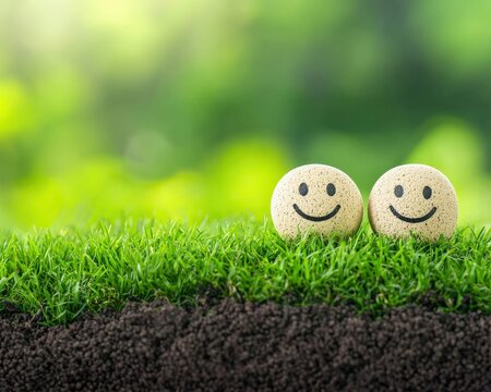 A joyful expression for promoting positivity and well-being.